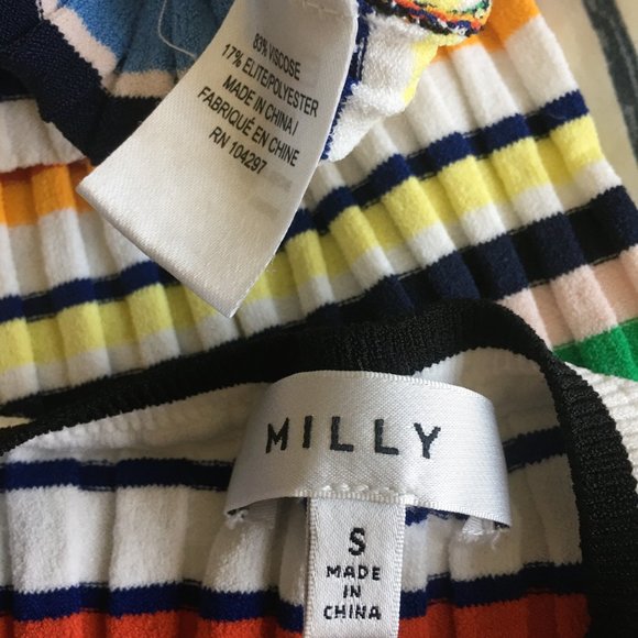 MILLY Striped Rib Knit Tank - Picture 7 of 7